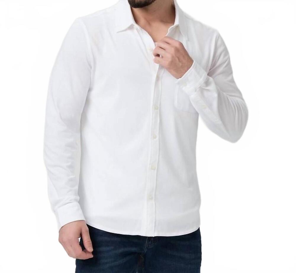 NEW PAIGE cosgrove button up shirt in white